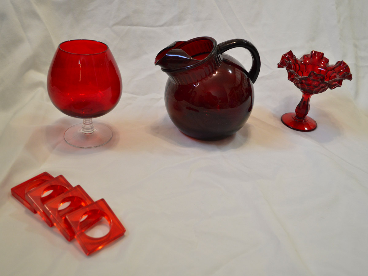 Ruby Red Arcoroc Dinnerware